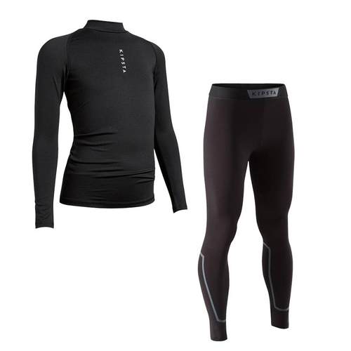 迪卡侬儿童紧身套装足球篮球紧身衣运动训练服紧身裤体育秋冬KIDK