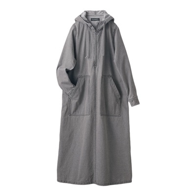 女式纯棉连帽牛仔连衣裙