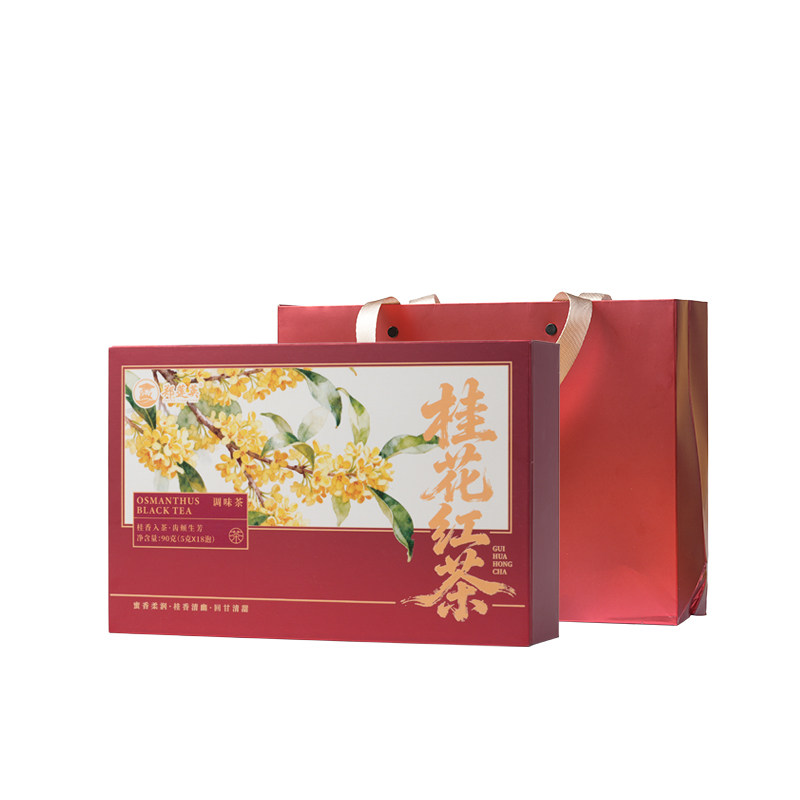 郑莲英茶叶正宗桂花红茶正品官方旗舰店独立包装茶叶礼盒装礼袋