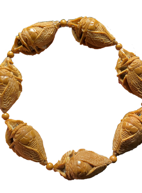 橄榄核纯手工雕刻一鸣惊人手串