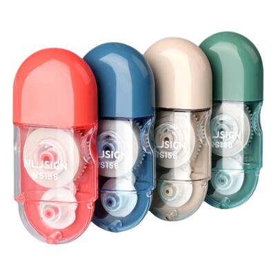 得力小型便携迷你修正带学生用实惠装简约改正带改错带纽赛涂改带