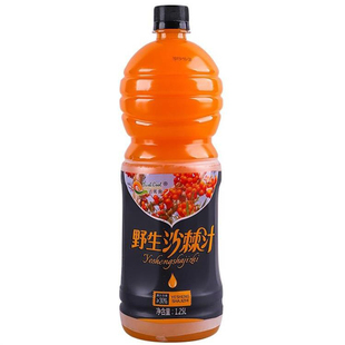沙棘汁大桶装大瓶1.25L*3野生榨原浆果汁饮料达其爽山西忻州神池