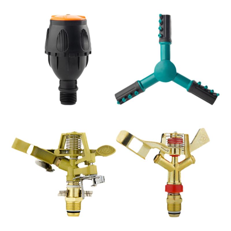 自动喷水器旋转喷头园林绿化灌溉浇水神器农用菜园合金地插喷水