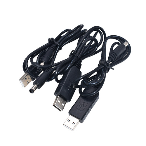 USB电源线USB转DC5.5*2.1mm充电线供电线圆孔5V9V12V升压线 USB线