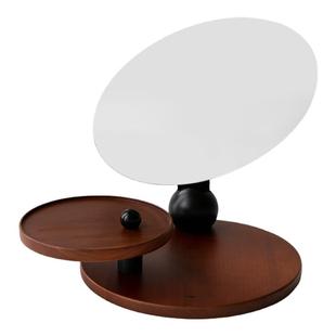 Moreover悦纳置物架复古ins风实木香水香薰托盘桌面玄关钥匙收纳