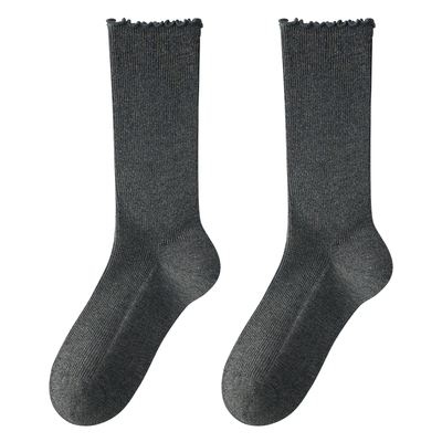 木耳边堆堆袜一袜两穿精致百搭