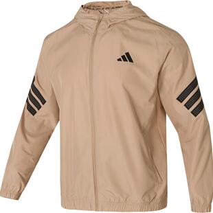 Adidas/阿迪达斯官方正品舒适新款男士连帽梭织宽松外套JM6751