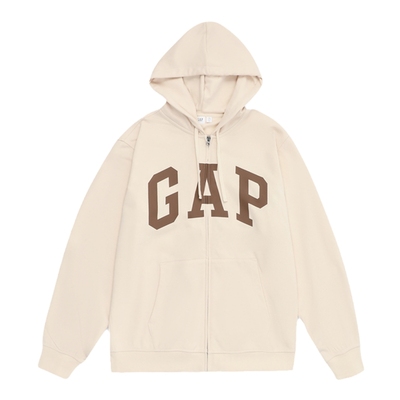 Gap男女装LOGO法式圈织软卫衣