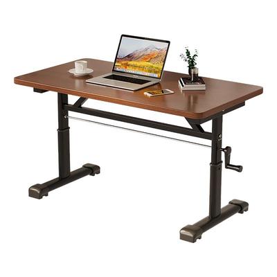 升降电脑桌可移动床边桌学生学习简易书桌学习桌家用卧室办公桌子