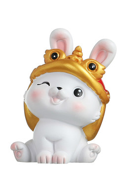 国潮可爱招财兔小摆件