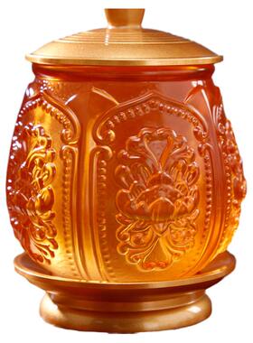 琉璃供佛水杯家用莲花心经圣水杯