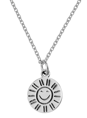 7号银铺S925纯复古圆牌INS风项链