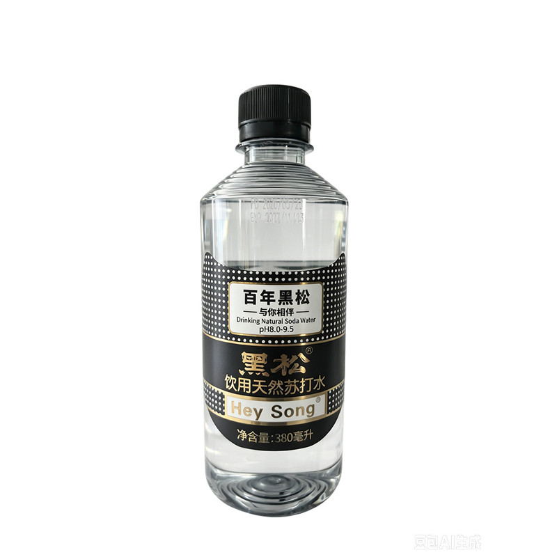 黑松天然苏打水380ml/12瓶碱性饮料健康运动会议补水份黑龙江水源