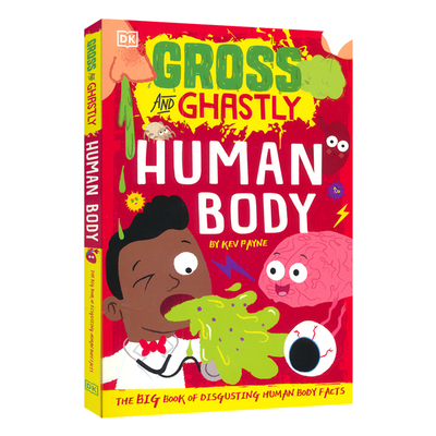 DK Gross and Ghastly Human Body 人类身体科普 少儿知识百科读物 有趣事实 互动活动 谜题游戏 英文原版进口儿童图书