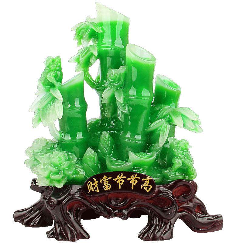 竹子摆件财富节节高工艺品家庭客厅电视柜装饰店铺开业乔招财礼品