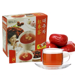 韩国进口丹特大枣茶核桃扁桃仁红枣茶韩国红枣茶小袋装冲饮分15包