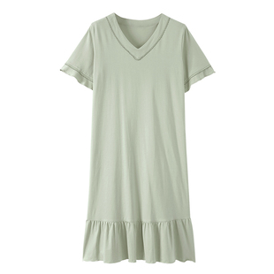 睡裙女款夏季带胸垫睡衣2026年新款莫代尔短袖薄款夏天夏款连衣裙