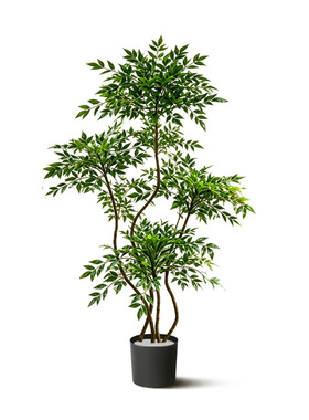 绿植高级仿真南天竹仿生植物造景假树室内客厅装饰在树下落地盆栽