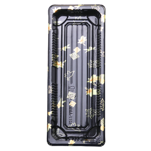 2号2290金叶盒|一次性寿司盒|高档刺身外卖餐盒蛋糕打包盒