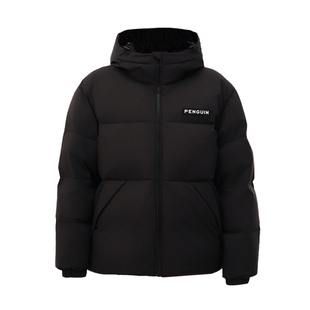 企鹅联名骆驼热能羽绒服25冬新款情侣户外通勤加厚保暖男女面包服