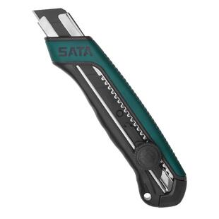 SATA世达电工美工刀橡塑柄重型多功能工业用剥电线皮墙纸壁纸刀具