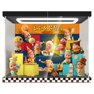 适用泡泡马特123星星人展示盒