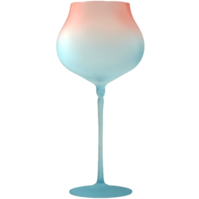 海月蓝红酒杯高级感轻奢高档餐厅