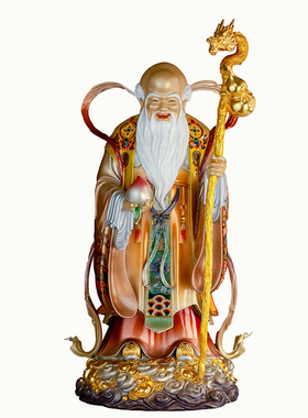 家用福禄寿三星摆件黄铜