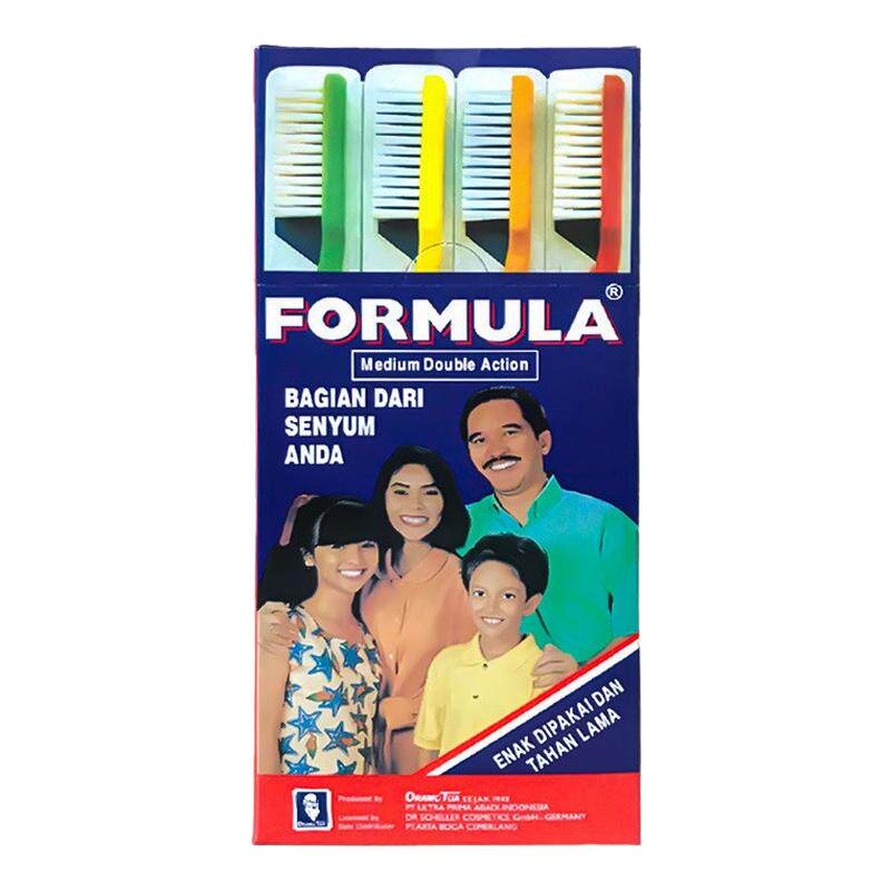Formula西德牙刷硬毛家庭装家用 盒装 1盒12支