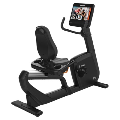 SHUA舒华高端卧式健身车家用室内小型单车SH-B9100R-15.6寸触屏版