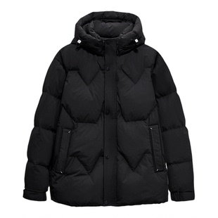 九牧王男士2025冬季新款保暖带帽可拆卸男款厚款羽绒服加厚外套