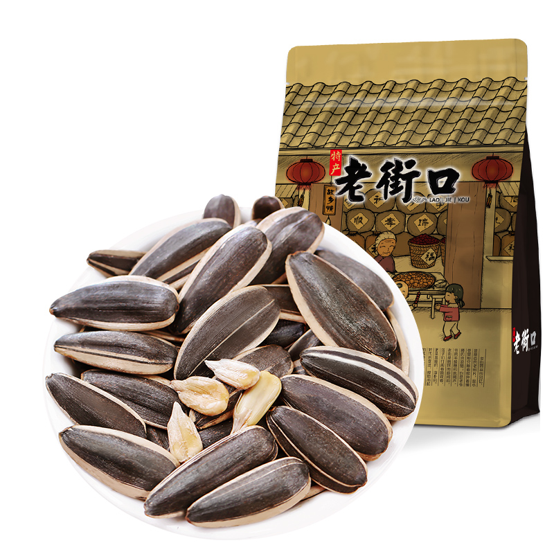 闭眼买、百亿补贴：老街口 五香瓜子 500g*2袋