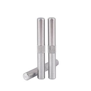 促304不锈钢中间滚花销 圆柱销定位销轴钉滚花轴搓花轴M2M3M4M5M6