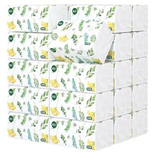 漫花30包抽纸整箱家用实惠装宿舍厕所纸囤货装卫生纸抽纸巾餐巾纸