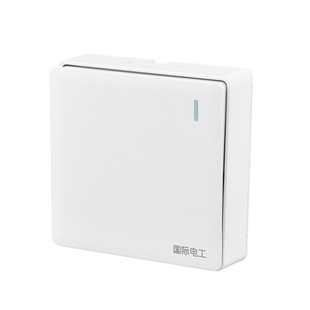 明装开关插座免打孔粘贴式明盒明线一开双控五孔插座触摸开关面板