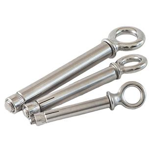 吊环内膨胀螺丝 304不锈钢带圈膨胀钩羊眼拉爆螺丝挂钩秋千钩M6M8