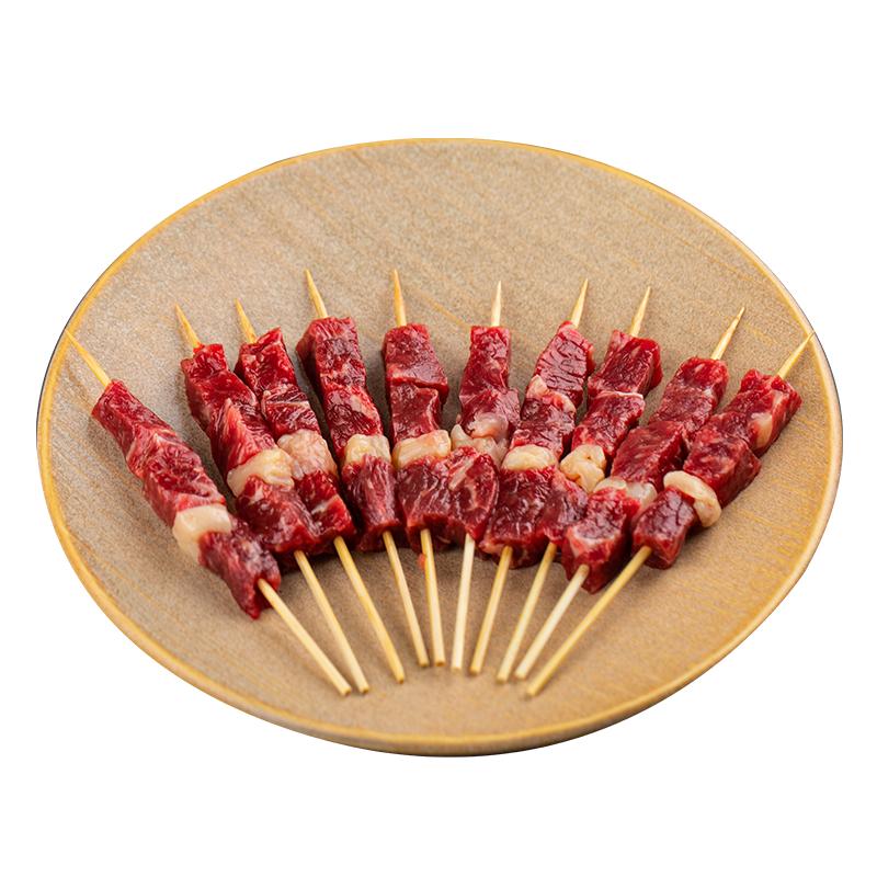 齐函杨佳安格斯牛肉小串空炸电烤
