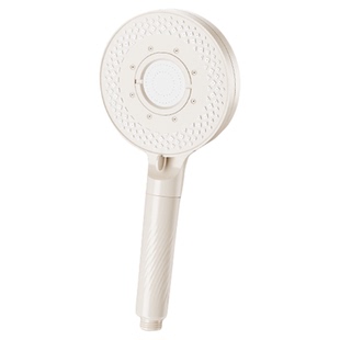 杜邦淋浴增压花洒喷头单头过滤高加压莲蓬头加压花洒奶油白套装