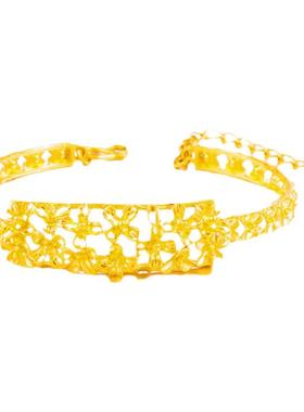 沙金不掉色龙凤传承结婚首饰品