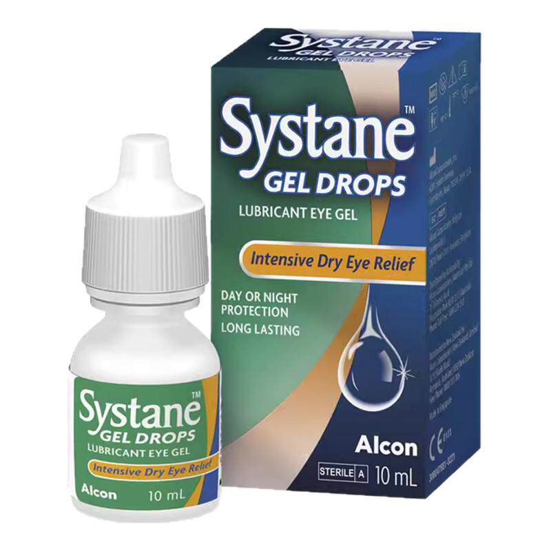 新西兰思然Systane啫喱凝胶重度干眼症眼药水夜用长效保湿10ml