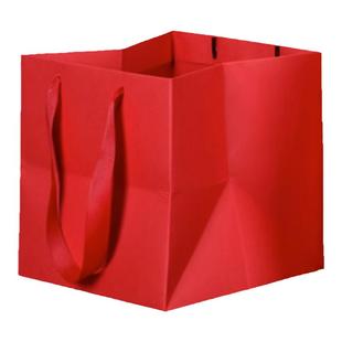 加厚方形礼品袋包装袋纸袋特种纸牛皮纸袋子蛋糕手拎袋宽底手提袋