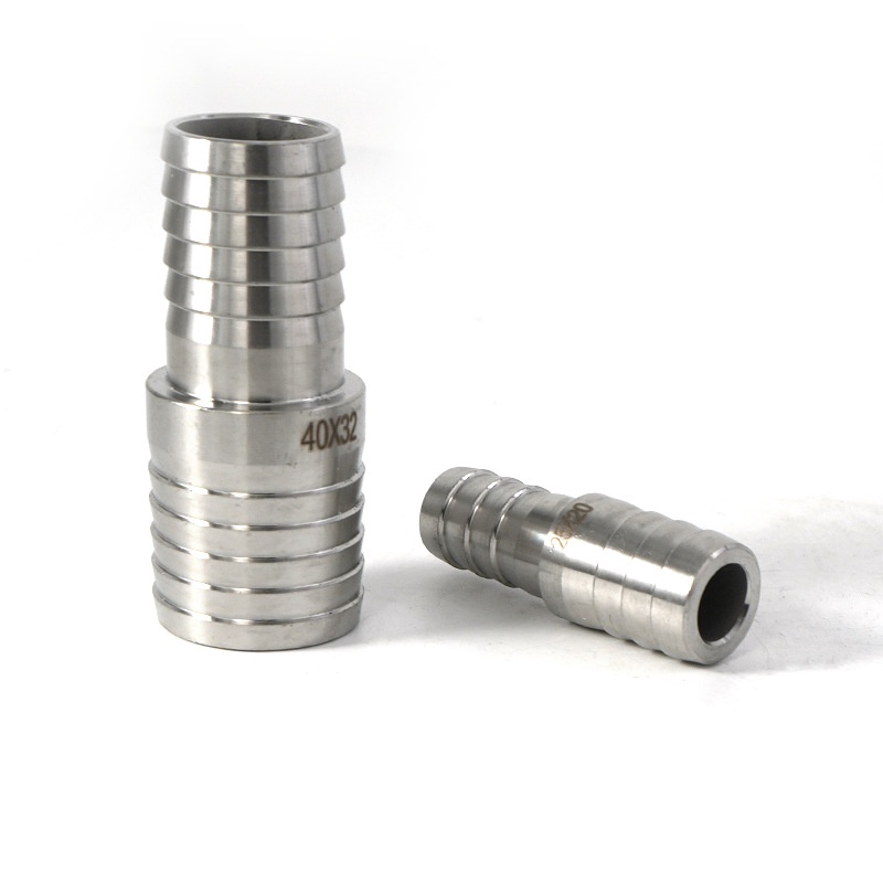 304不锈钢变径双头宝塔接头异径大小头水管皮管软管直插宝塔接头