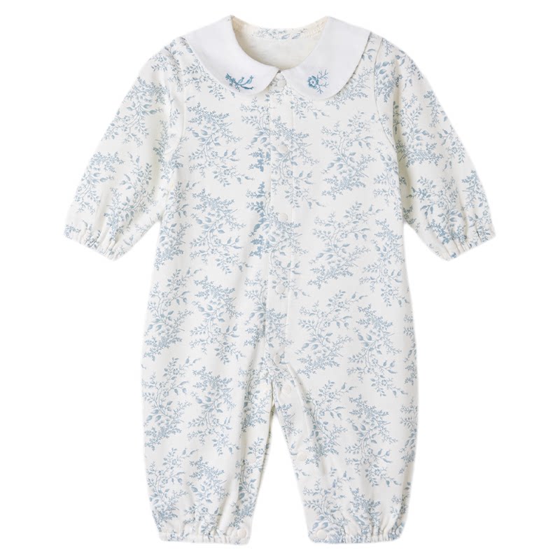 考拉蒂尔 婴儿连体衣春季宝宝春装衣服A类纯棉中开哈衣早春打底衫