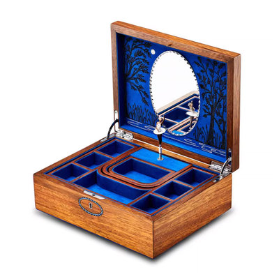 英国WOLF核桃木音乐首饰盒