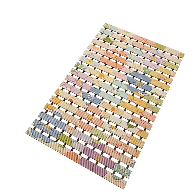 浴室防滑脚垫PVC厕所卫生间镂空沥水隔水满铺地垫淋浴房洗澡防摔