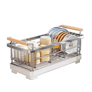 德国不锈钢碗架沥水架窄款厨房置物架新款放碗盘沥水篮碗碟收纳架