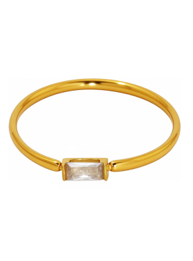 不锈钢5A锆石细圈戒指不掉色精致