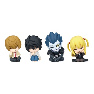 现货日本正版Takara Tomy 死亡笔记 月 L 弥海砂 靠肩睡 手办扭蛋