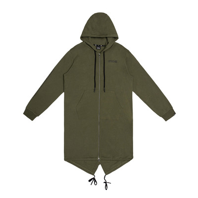 XPX周柏豪军事元素超长款外套