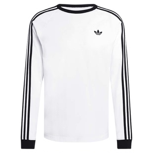adidas阿迪达斯三叶草2026春男美式复古风棉质运动长袖T恤 KE3545